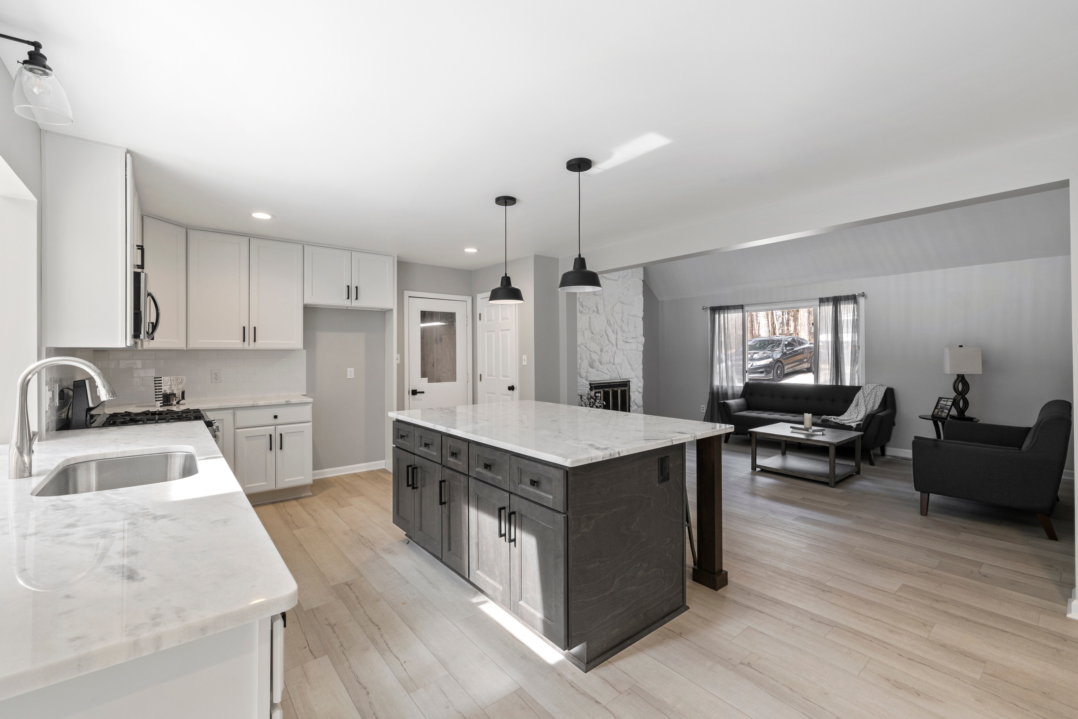 Open Concept Interior of a House